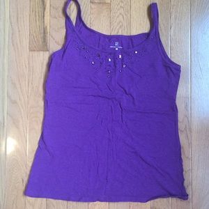 NY&CO jeweled cami, med